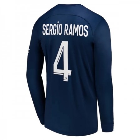 Goedkope Paris Saint Germain Sergio Ramos 4 Thuisshirt 2022-23 Lange Mouw Goedkope Paris Saint Germain Sergio Ramos 4 Thuisshirt 2022-23 Lange Mouw